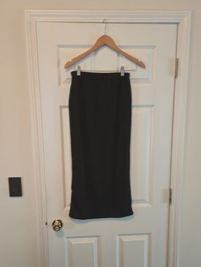 Boohoo Black Midi Pencil Skirt